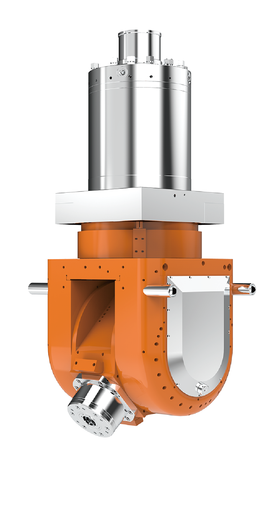 永磁同步电主轴摆头应用